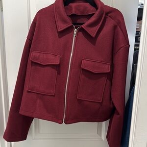 SHEIN Burgundy Women's Jacket